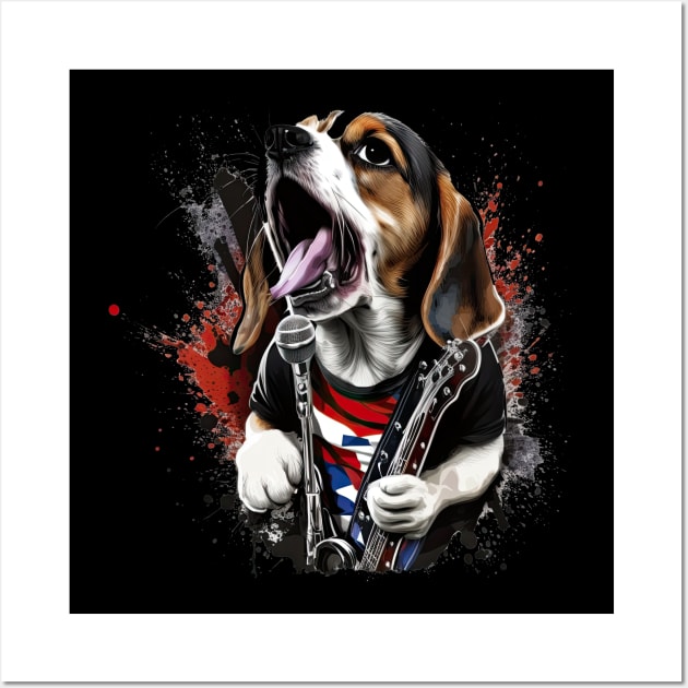 Beagle Rocker Wall Art by JayD World